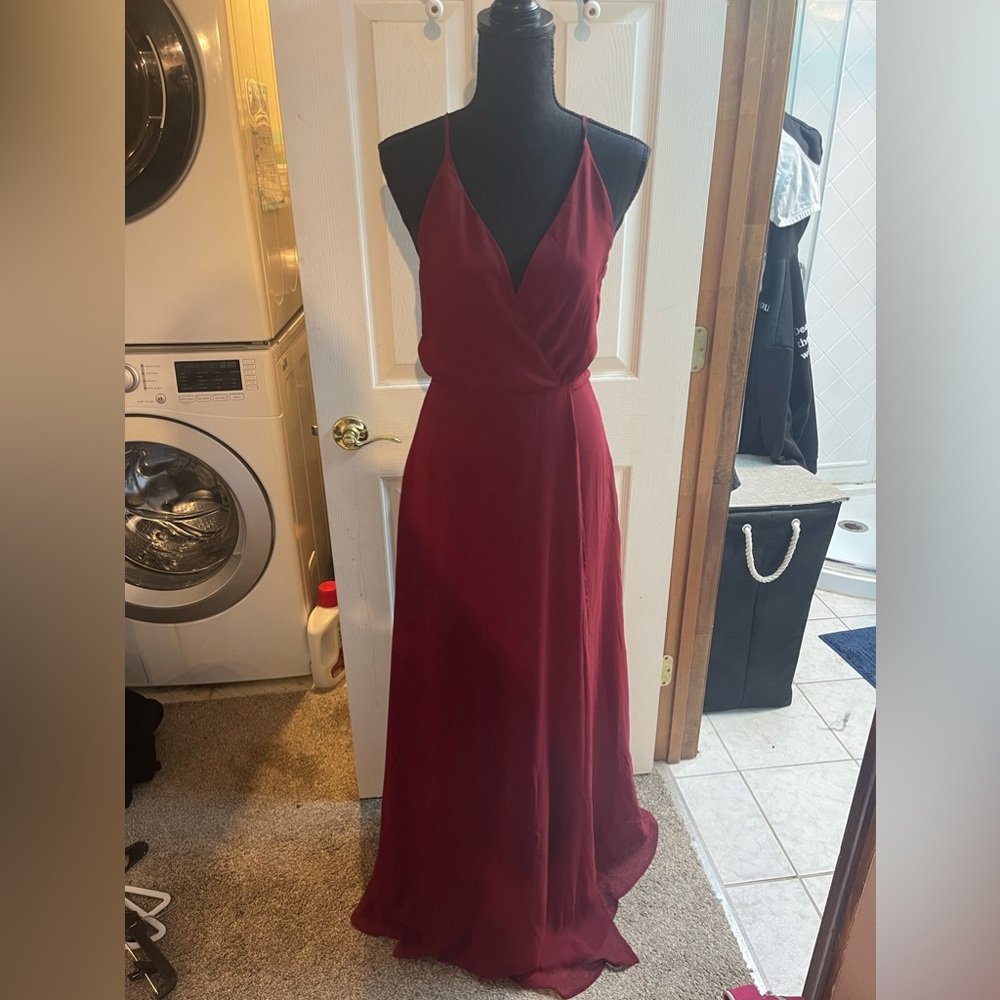 Red long dress worn once small